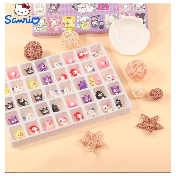 Kuromi 40 Piece Mystery Collectible Charms Box Sanrio NWT - Picture 2 of 3